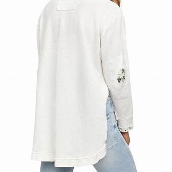 Free People Fall for You Henley Ivory - Picture 2 of 5